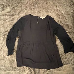 The loft navy blouse